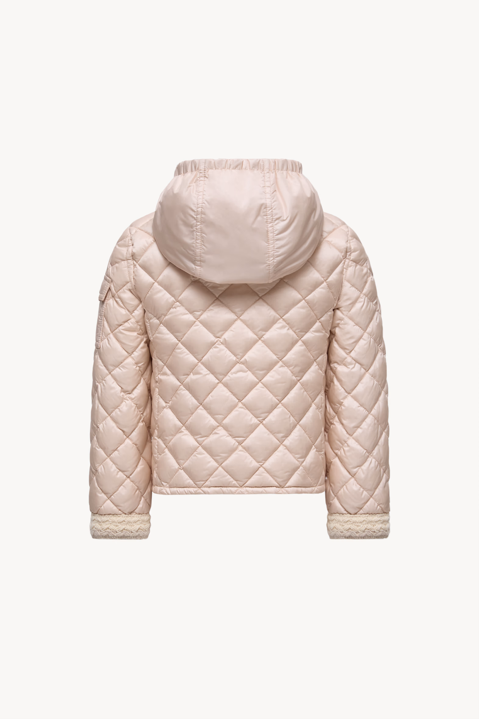Corbelin Diamond-Quilted Hooded Down Jacket Girl Light Pink Moncler 4